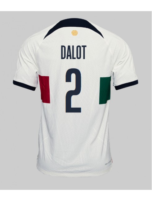 Moški Nogometna dresi replika Portugalska Diogo Dalot #2 Gostujoči SP 2022 Kratek rokav